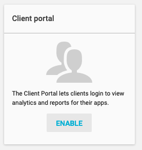 Enable client portal