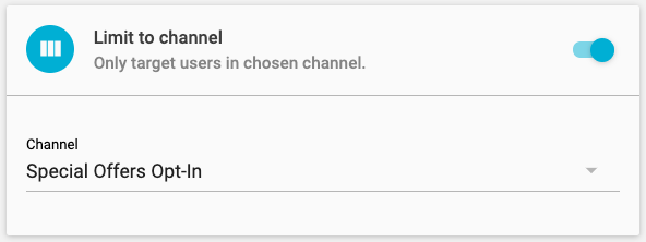Choose channel