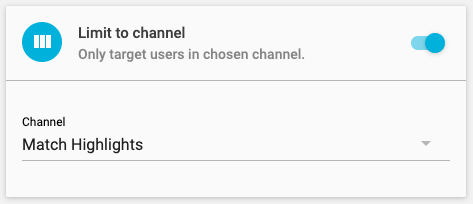 Choose channel