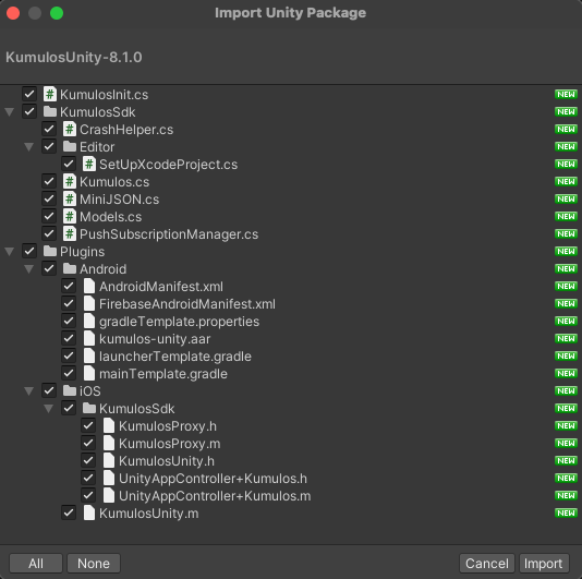 Import the package to your project